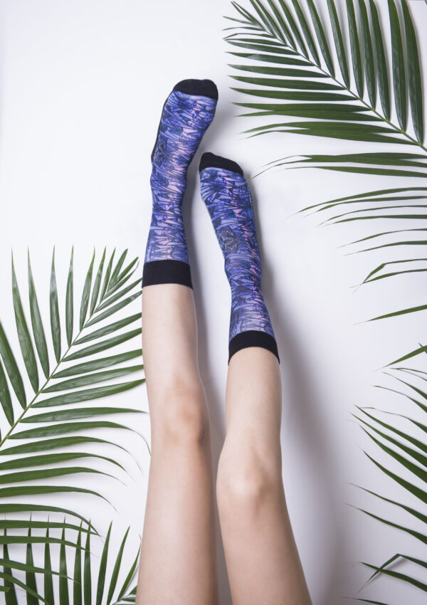 Unisex Mauve African Caftan Socks