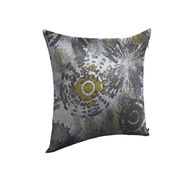 Juma | square | pillow | abstract | print | charcol | sustainable fashion | green fashion | recycled rpet fashion | sustainable design