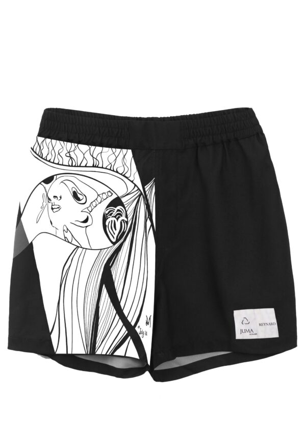 Juma | reynard | print8 | boxer | shorts | black | sustainable fashion | green fashion | recycled rpet fashion | sustainable design