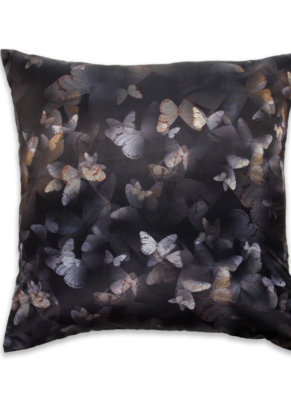 Juma | square | pillow | butterfly | print | sustainable fashion | green fashion | recycled rpet fashion | sustainable design