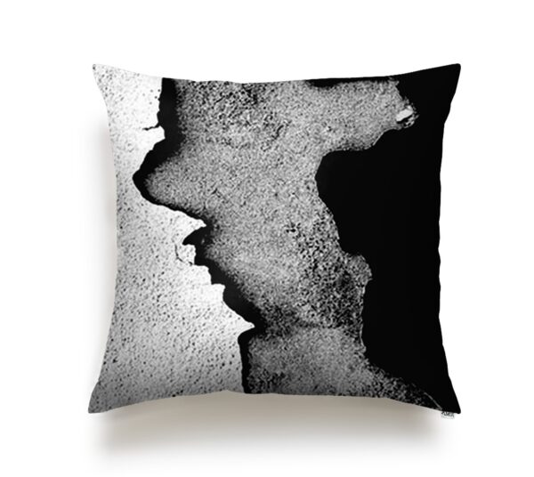 FREDDY BELROSE| Wings And Concrete  | print | pillow | black | sustainable fashion | green fashion | recycled rpet fashion | sustainable design