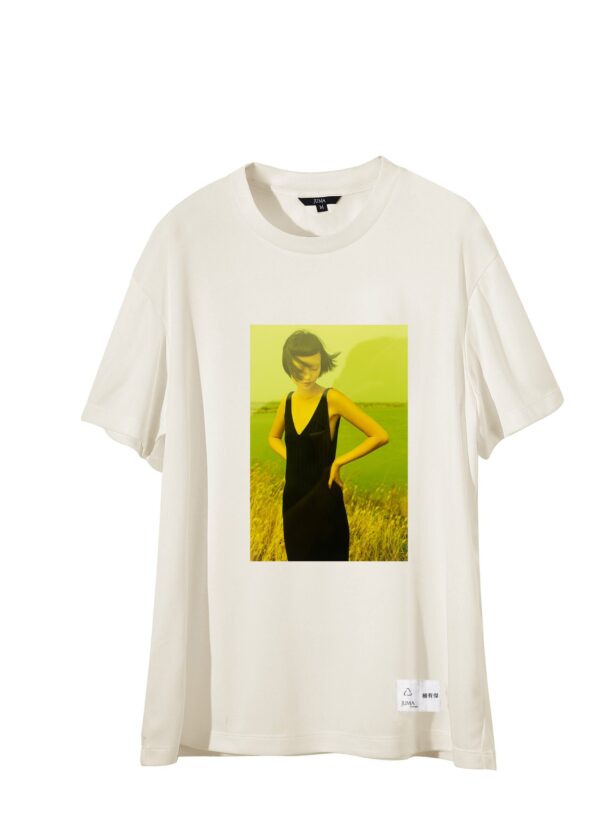 Juma | YOUJIE YANG | PRINT 9 | TSHIRT | CREAM | sustainable fashion | green fashion | recycled rpet fashion | sustainable design