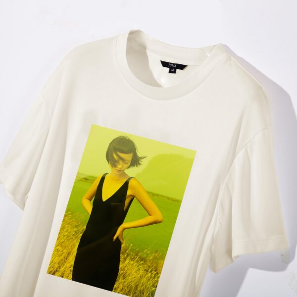 Juma | YOUJIE YANG | PRINT 9 | TSHIRT | CREAM | sustainable fashion | green fashion | recycled rpet fashion | sustainable design