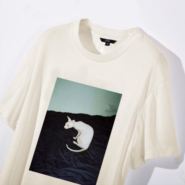 Juma | YOUJIE YANG | PRINT 3 | TSHIRT | CREAM | sustainable fashion | green fashion | recycled rpet fashion | sustainable design