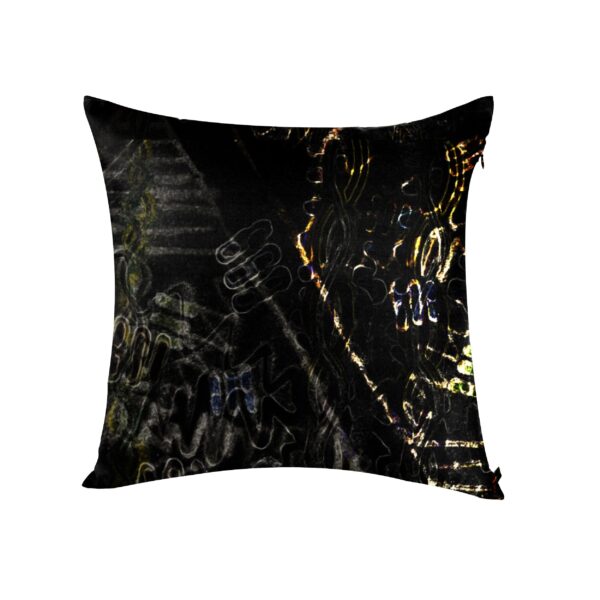 juma|tara |print| pillow |black| sustainable fashion | green fashion | recycled rpet fashion | sustainable design