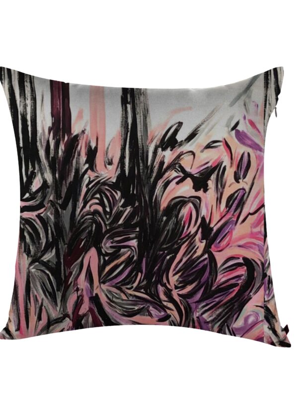 Juma | Nigel Nolan | square | pillow | Floral Pour Print | pink | sustainable fashion | green fashion | recycled rpet fashion | sustainable design