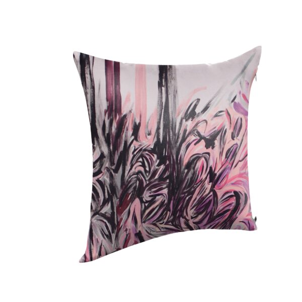 Juma | Nigel Nolan | square | pillow | Floral Pour Print | pink | sustainable fashion | green fashion | recycled rpet fashion | sustainable design