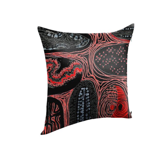 juma|shuhs |print| pillow |black| sustainable fashion | green fashion | recycled rpet fashion | sustainable design