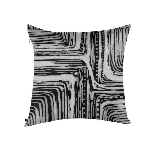 juma|shuhs |print| pillow |black and white| sustainable fashion | green fashion | recycled rpet fashion | sustainable design