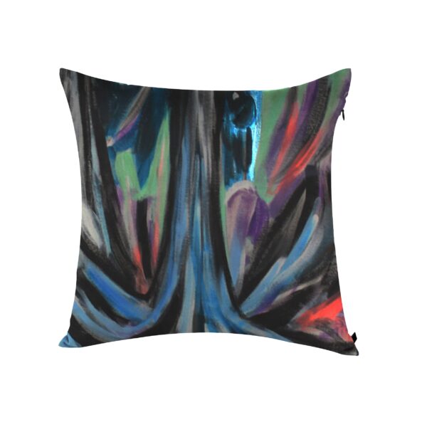 Juma | Nigel Nolan | square | pillow | Floral Pour Moonlight Print | black | sustainable fashion | green fashion | recycled rpet fashion | sustainable design