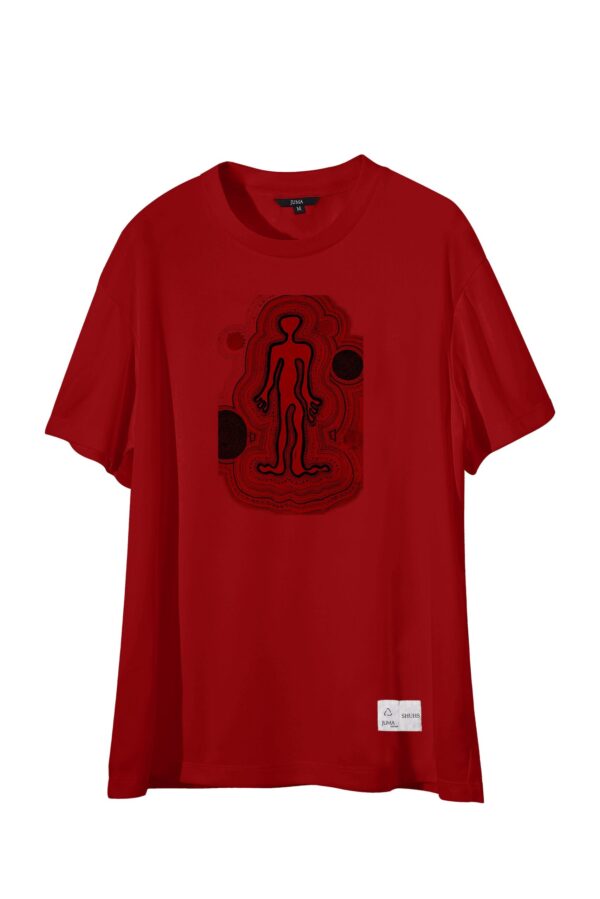 uma | SHUHS | PRINT2 | TSHIRT | RED | sustainable fashion | green fashion | recycled rpet fashion | sustainable design