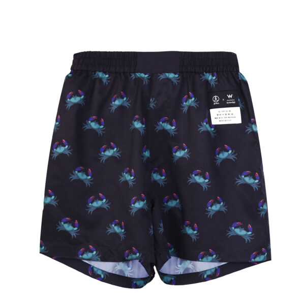 w-suzhou | mini crab | print | shorts | black | sustainable fashion | green fashion | recycled rpet fashion | sustainable design