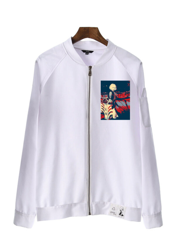 Asabella  | bomber jacket | White | sustainable fashion | green fashion | recycled rpet fashion | sustainable design