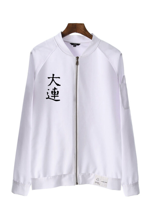 claire chen | bomber jacket | White | sustainable fashion | green fashion | recycled rpet fashion | sustainable design