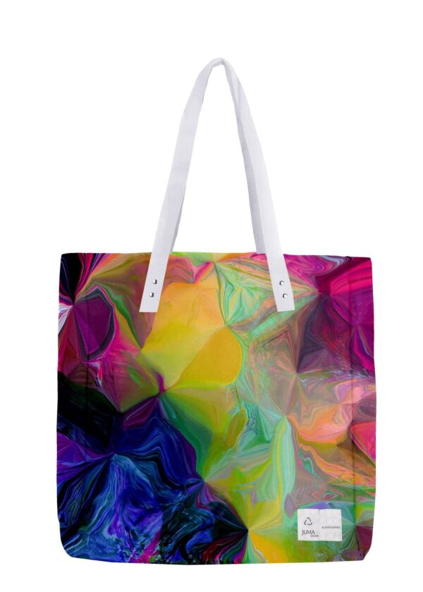 ACID4YUPPIES | GUHA ARNIE PEONY | printed | tote bag | white| sustainable fashion | green fashion | recycled rpet fashion | sustainable design