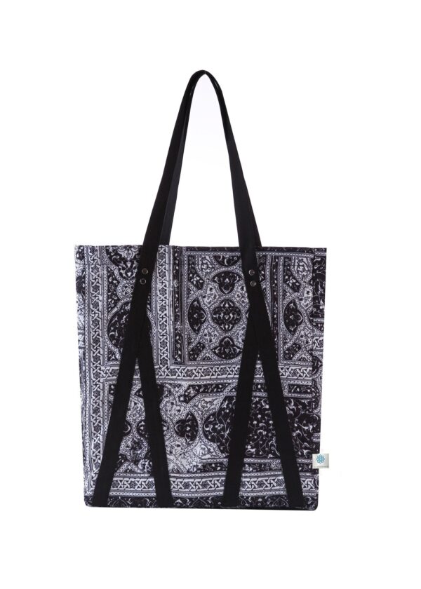Juma | AKM |Shahnameh | Tote Bag | BLACK | sustainable fashion | green fashion | recycled rpet fashion | sustainable design