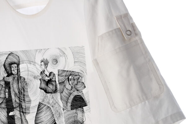 gefan liang | short sleeve | shirt | white | sustainable fashion | green fashion | recycled rpet fashion | sustainable design