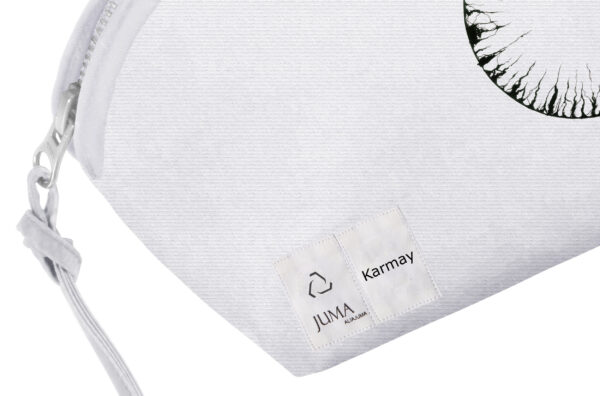 karmay | dream catcher | printed | travel bag | white | sustainable fashion | green fashion | recycled rpet fashion | sustainable design