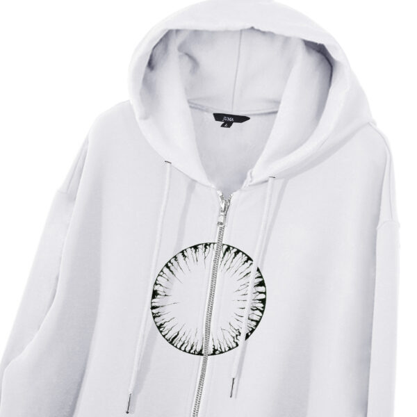 karmay | dream catcher | printed | hoodie | white | sustainable fashion | green fashion | recycled rpet fashion | sustainable design