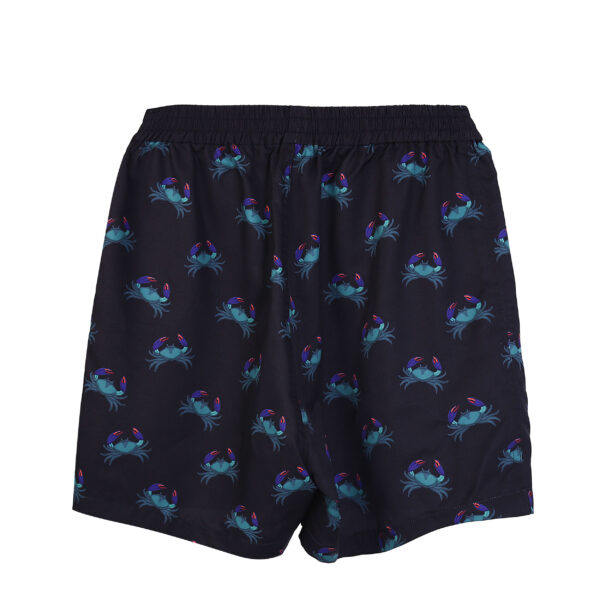 w-suzhou | mini crab | print | shorts | black | sustainable fashion | green fashion | recycled rpet fashion | sustainable design