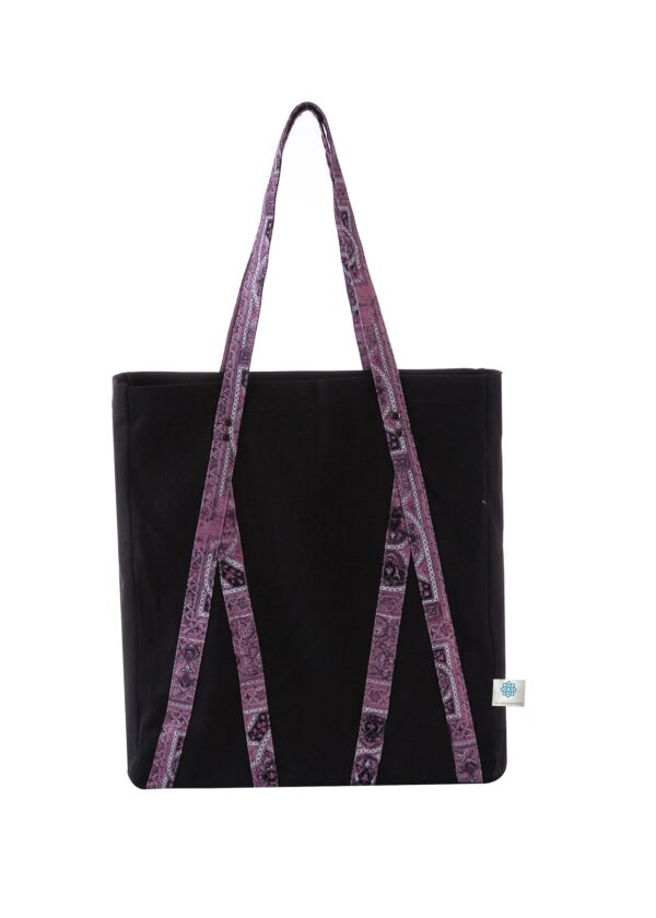 JUMA|AKM|Shahnameh | Tote Bag | Black | sustainable fashion | green fashion | recycled rpet fashion | sustainable design