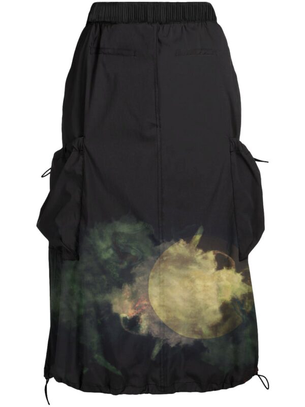 Juma| TARA | PRINTED |cargo | skirt | black | sustainable fashion | green fashion | recycled rpet fashion | sustainable design