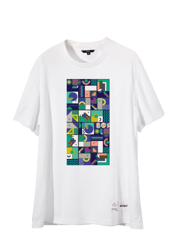 dada | DJ ozone | print | t-shirt | BLUE | sustainable fashion | green fashion | recycled rpet fashion | sustainable design