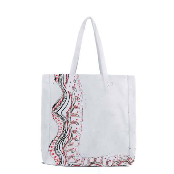 Juma | SHUHS | TOTE BAG |  WHITE | sustainable fashion | green fashion | recycled rpet fashion | sustainable design