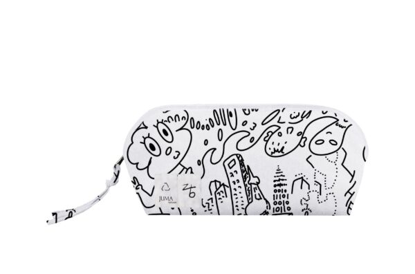 zb | print | TRAVEL BAG | WHITE | sustainable fashion | green fashion | recycled rpet fashion | sustainable design