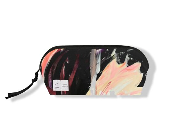 Juma | Nigel Nolan | travel bag | Flotwer for tragedy | print | BLACK | sustainable fashion | green fashion | recycled rpet fashion | sustainable design