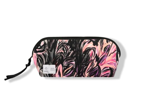 Juma | Nigel Nolan | travel bag | Flower for tragedy | print | PINK | sustainable fashion | green fashion | recycled rpet fashion | sustainable design