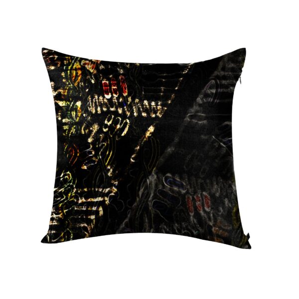 juma|tara |print| pillow |black| sustainable fashion | green fashion | recycled rpet fashion | sustainable design