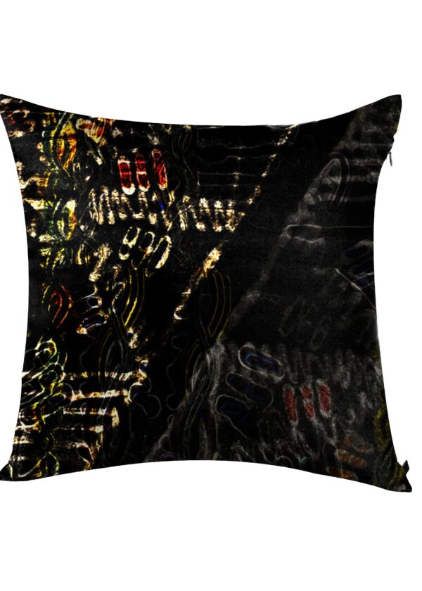 juma|tara |print| pillow |black| sustainable fashion | green fashion | recycled rpet fashion | sustainable design