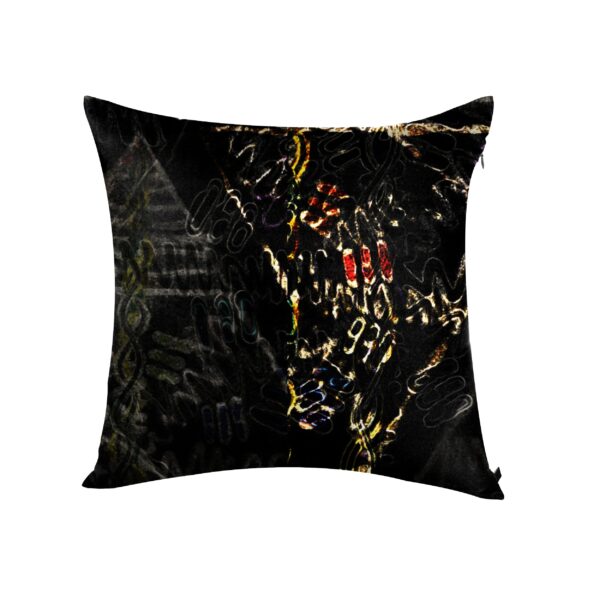 juma|tara |print| pillow |black| sustainable fashion | green fashion | recycled rpet fashion | sustainable design