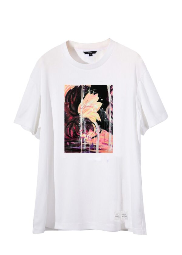 NIGEL NOLAN | Flowers For Tragedy |TSHIRT | WHITE | sustainable fashion | green fashion | recycled rpet fashion | sustainable design