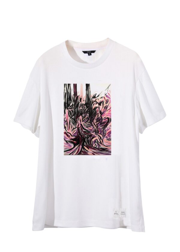 NIGEL NOLAN |Floral Pour |TSHIRT | WHITE | sustainable fashion | green fashion | recycled rpet fashion | sustainable design