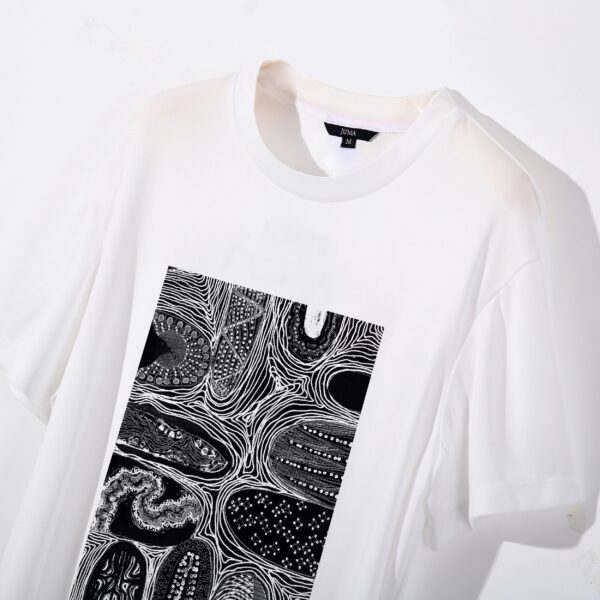 Juma | SHUHS | PRINT6 | TSHIRT | WHITE | sustainable fashion | green fashion | recycled rpet fashion | sustainable design