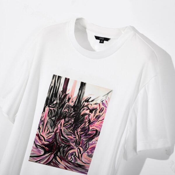 NIGEL NOLAN |Floral Pour |TSHIRT | WHITE | sustainable fashion | green fashion | recycled rpet fashion | sustainable design