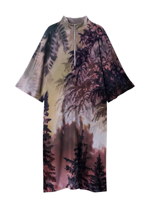 acid4yuppies | moonrise kingdom dawn mash-up birch hill | printed | zip-up | black | sustainable fashion | green fashion | recycled rpet fashion | sustainable design