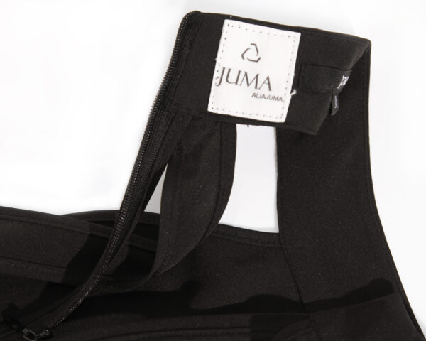 JUMA Full Length Halter Dress - 18 Recycled Water Bottles - Black - Image 8