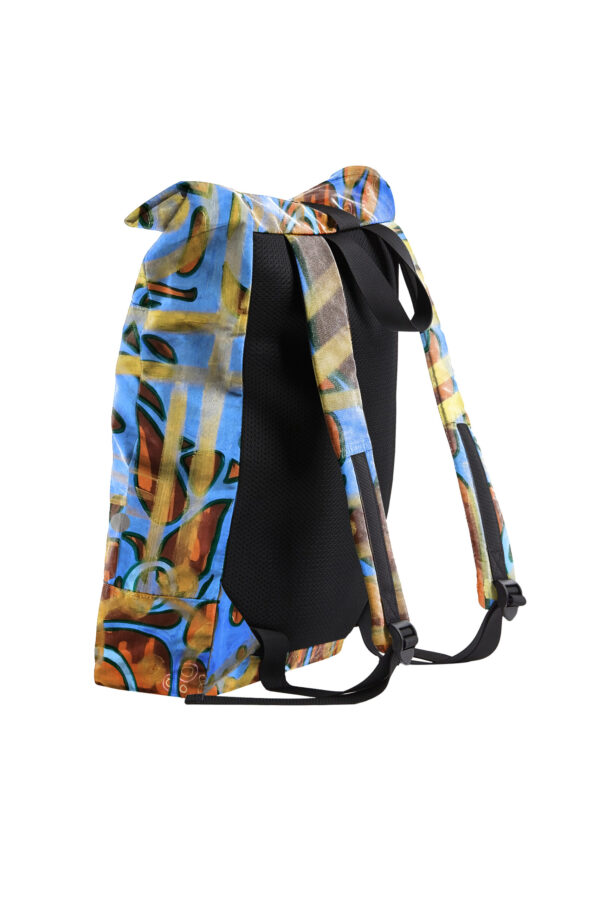 Juma | huan he| blue |backpack | sustainable fashion | green fashion | recycled rpet fashion | sustainable design