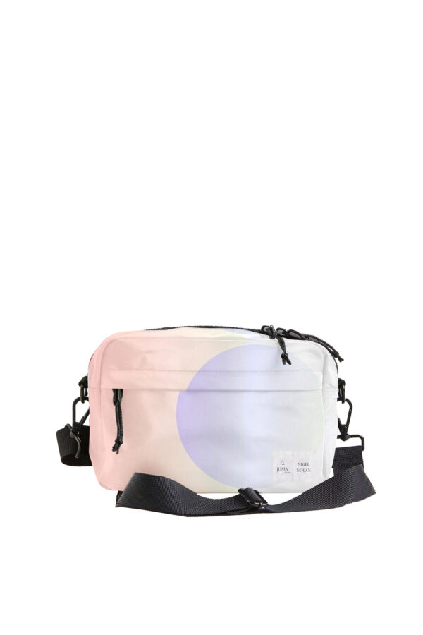 Juma | nigel nolan | | cross body | pink | sustainable fashion | green fashion | recycled rpet fashion | sustainable design