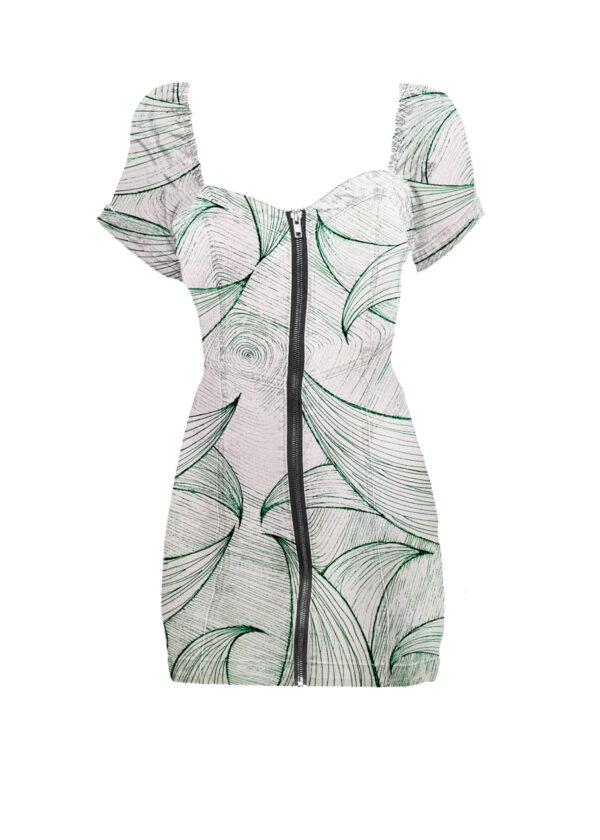 Juma | huan he| green | dress | sustainable fashion | green fashion | recycled rpet fashion | sustainable design