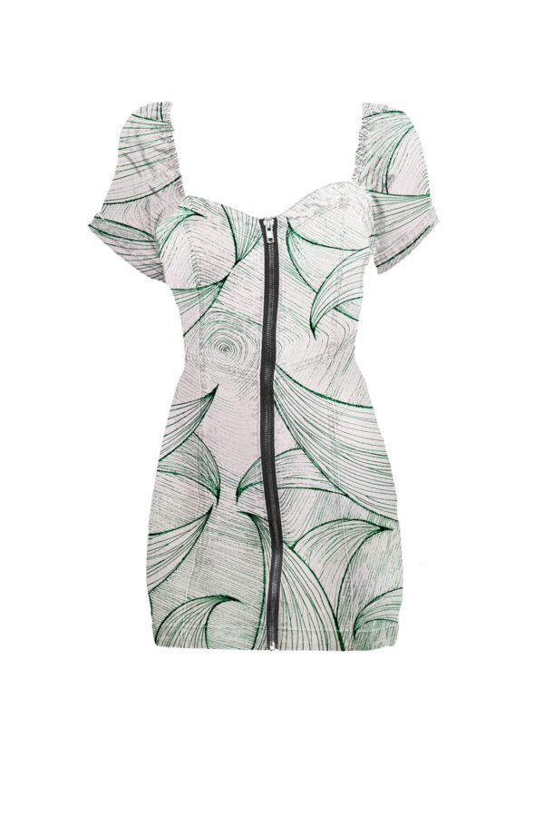 Juma | huan he| green | dress | sustainable fashion | green fashion | recycled rpet fashion | sustainable design