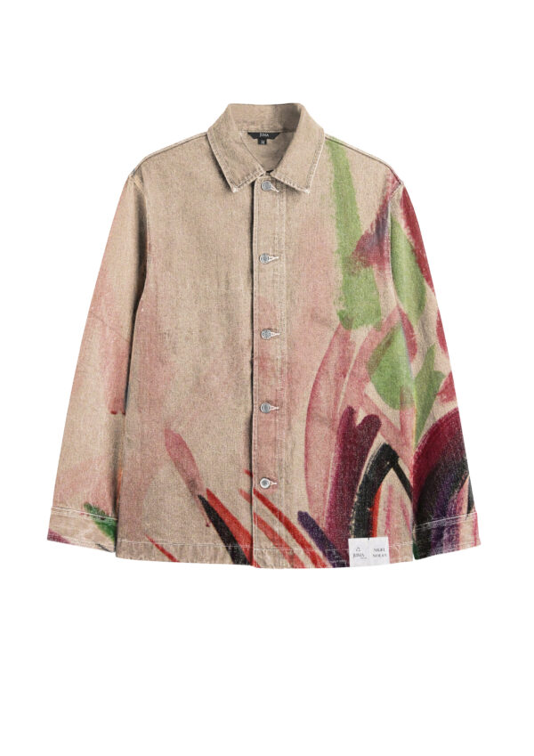 Nigel Nolan Button Up Jacket - 8 Recycled Water Bottles - Blush