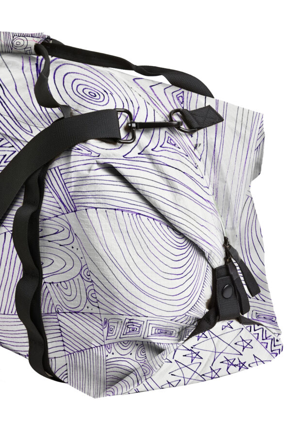 Juma | huan he| violet | shoulder bag | sustainable fashion | green fashion | recycled rpet fashion | sustainable design