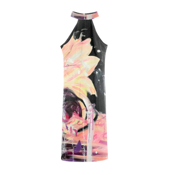 Juma | nigel nolan | flower for tragedy | halter dress | sustainable fashion | green fashion | recycled rpet fashion | sustainable design