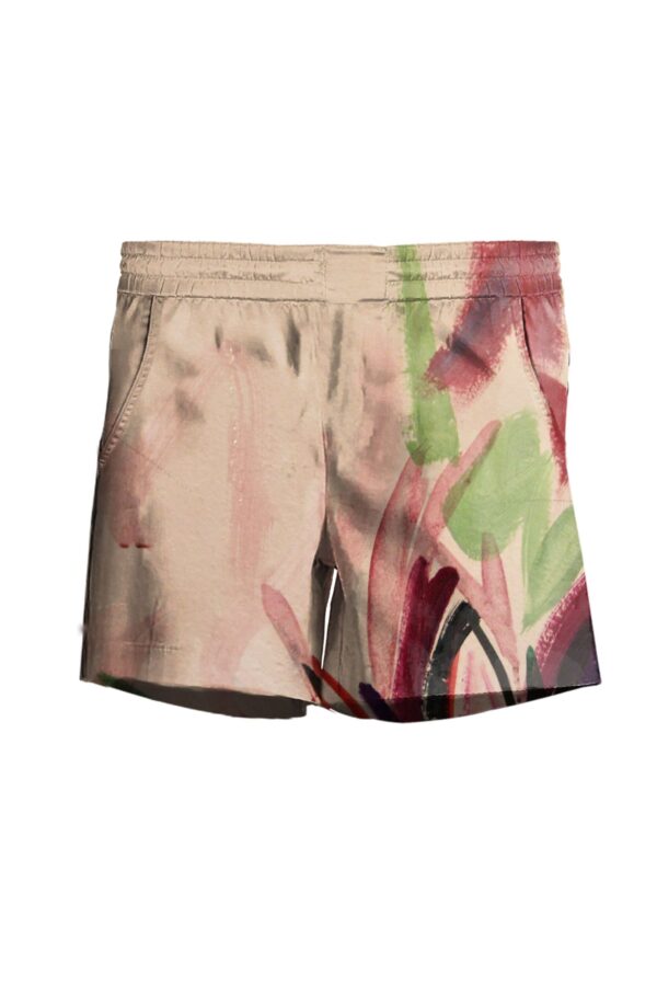 Nigel Nolan Printed Shorts - 4 Recycled Water Bottles - Blush