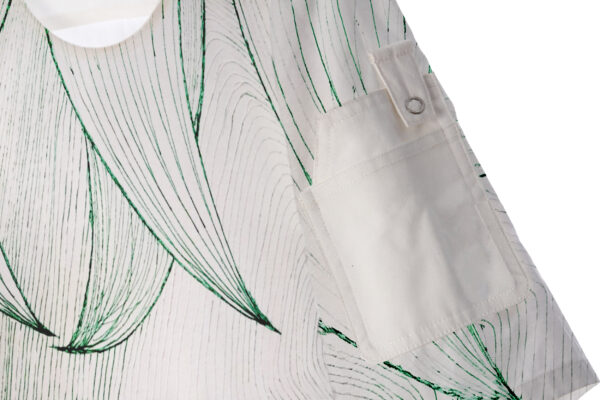 Juma | huan he| green | short sleeve top | sustainable fashion | green fashion | recycled rpet fashion | sustainable design