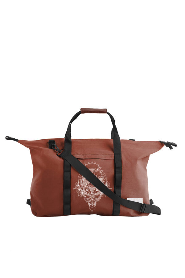 Marine Evolve Print Shoulder Bag - 5 Recycled Water Bottles - Rust